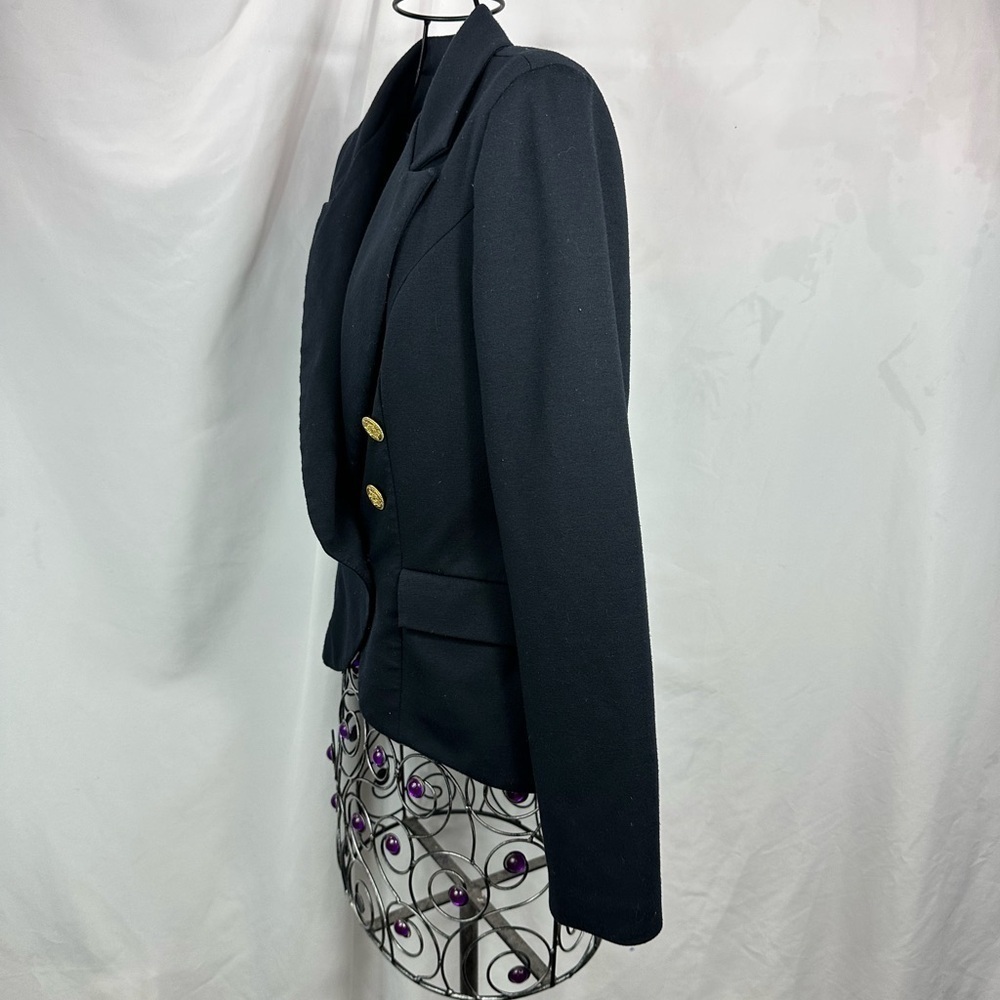 Willow and Clay navy double breasted gold button blazer size S - Picture 7 of 9